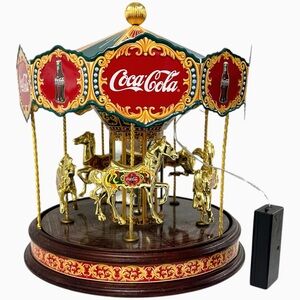 Vintage 1997 Coca-Cola Musical Carousel -Franklin Mint Collectors Edition - Rare